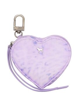 PINK Victoria’s Secret Heart Pouch Keychain Charm NWT